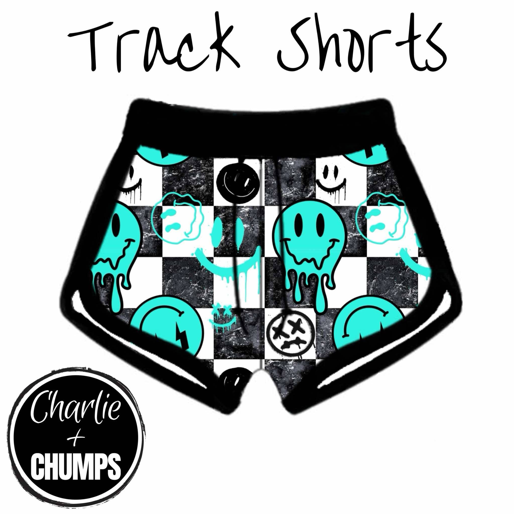 Aqua Smiley Collab - Track Shorts