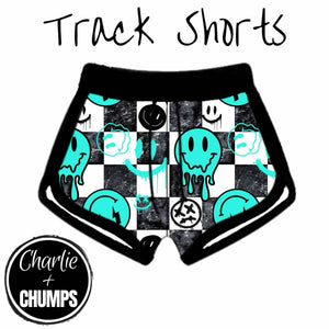 Aqua Smiley Collab - Track Shorts