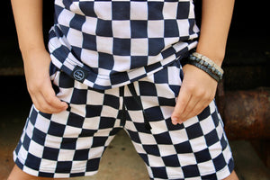 Pocket Shorts - Checkered with Bolt Pockets