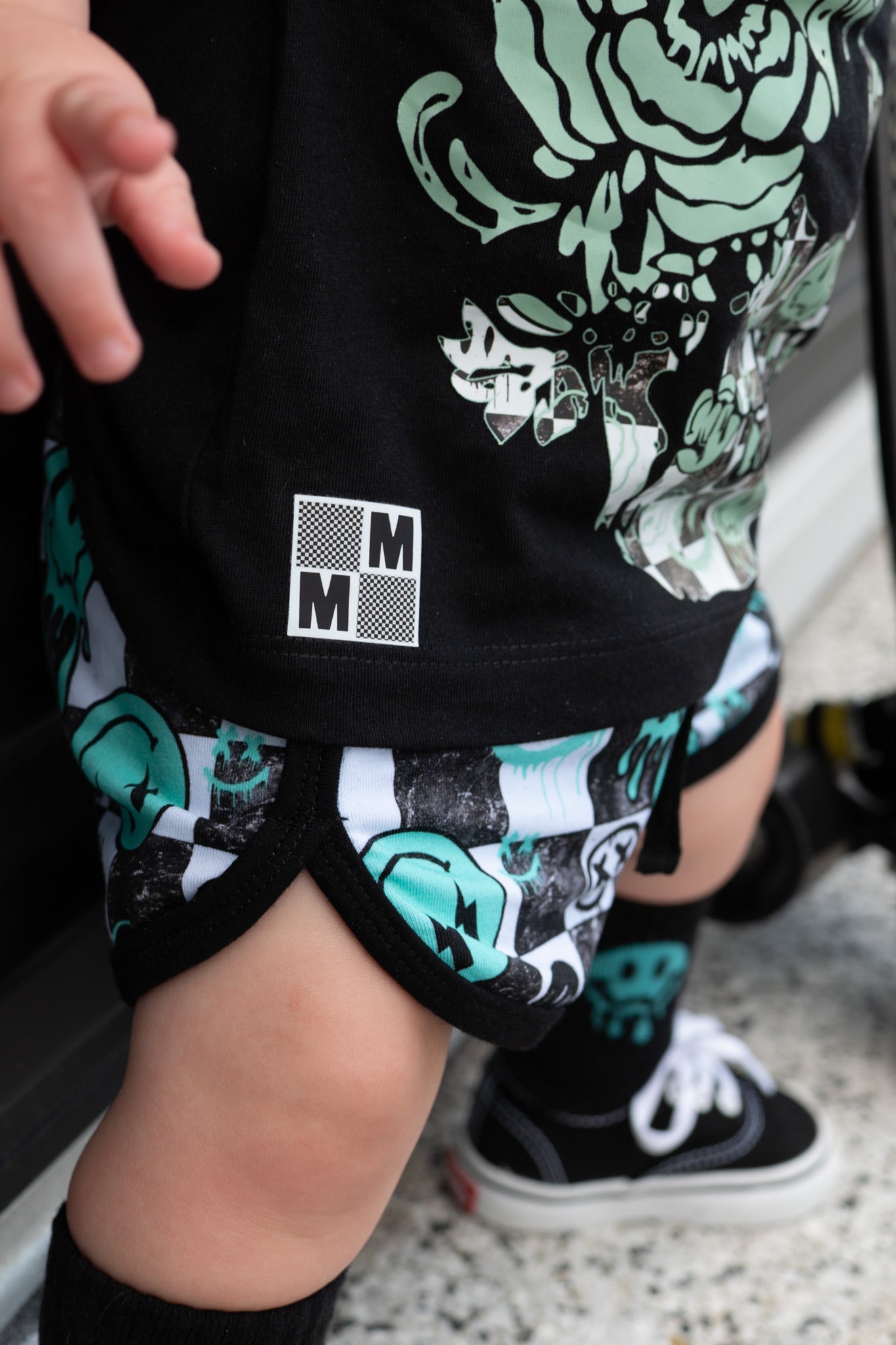 Aqua Smiley Collab - Track Shorts
