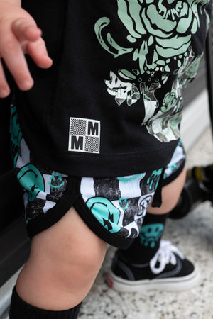 Aqua Smiley Collab - Track Shorts