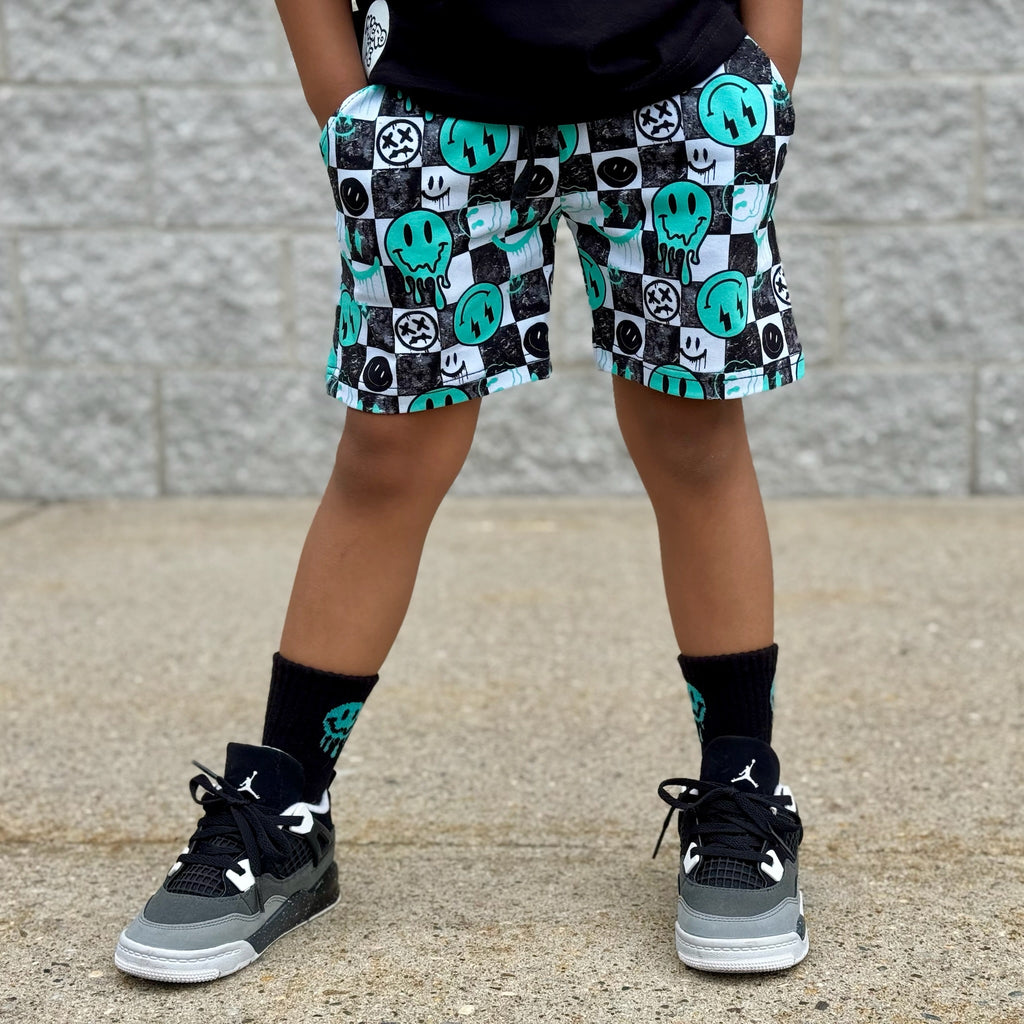 Aqua Smiley Collab - Pocket Shorts