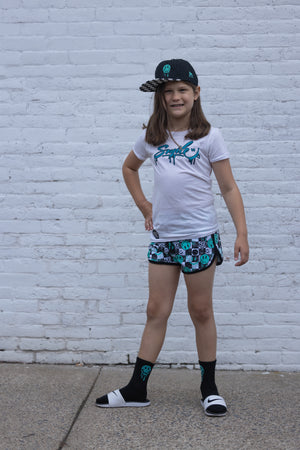 Aqua Smiley Collab - Track Shorts