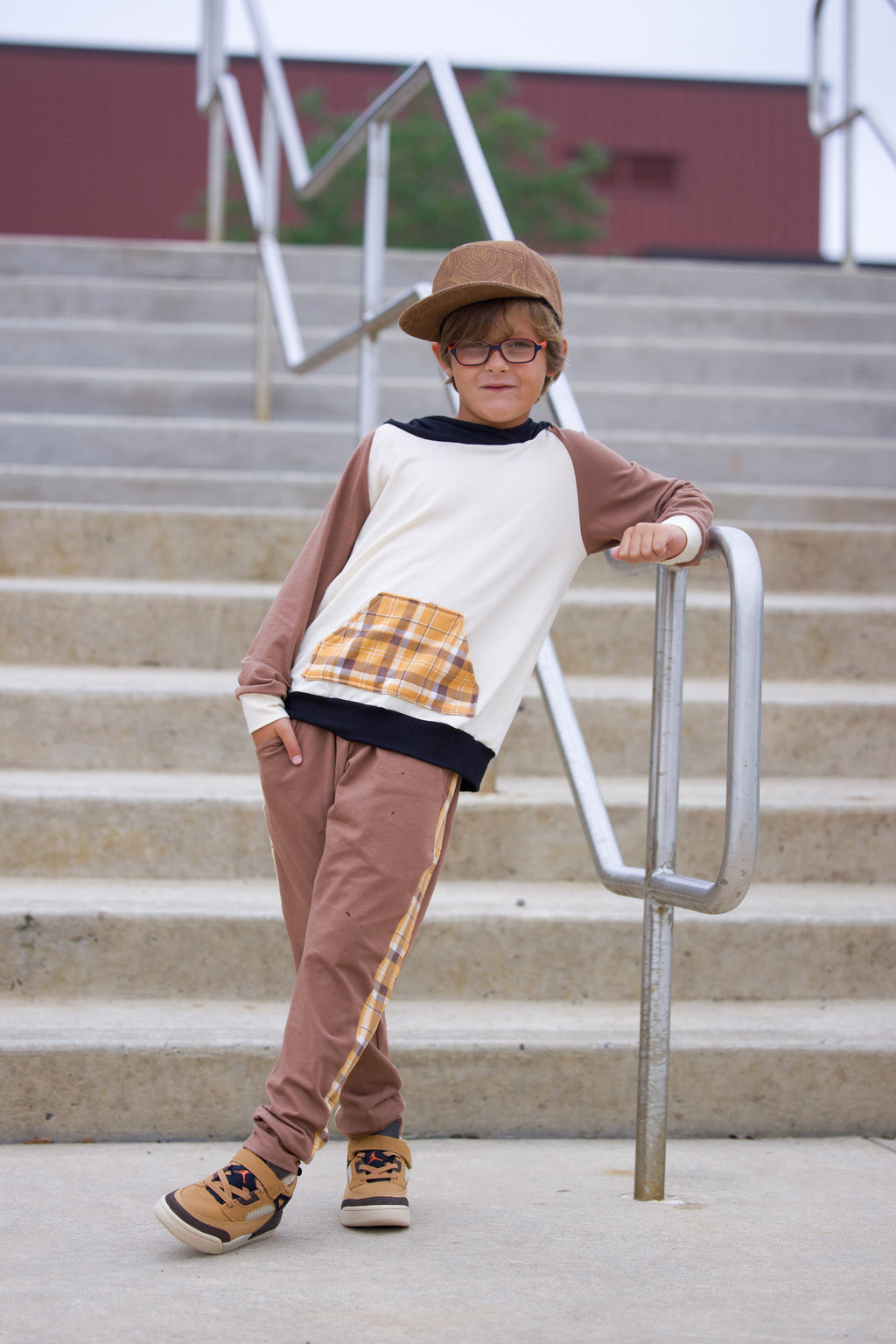 Caramel Plaid Hoodie