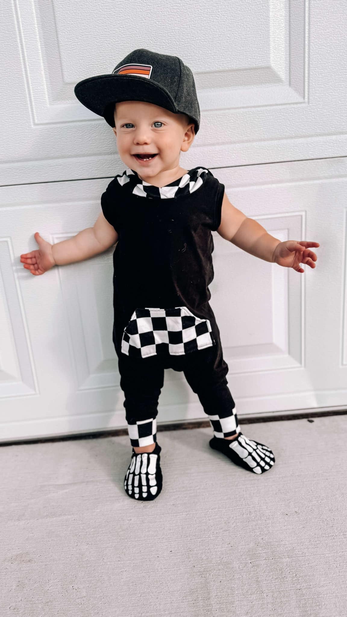 Checkered Harme Romper