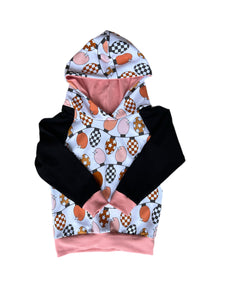 Checkered Lights Hoodie - Pink