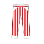 Red and White Striped Joggers