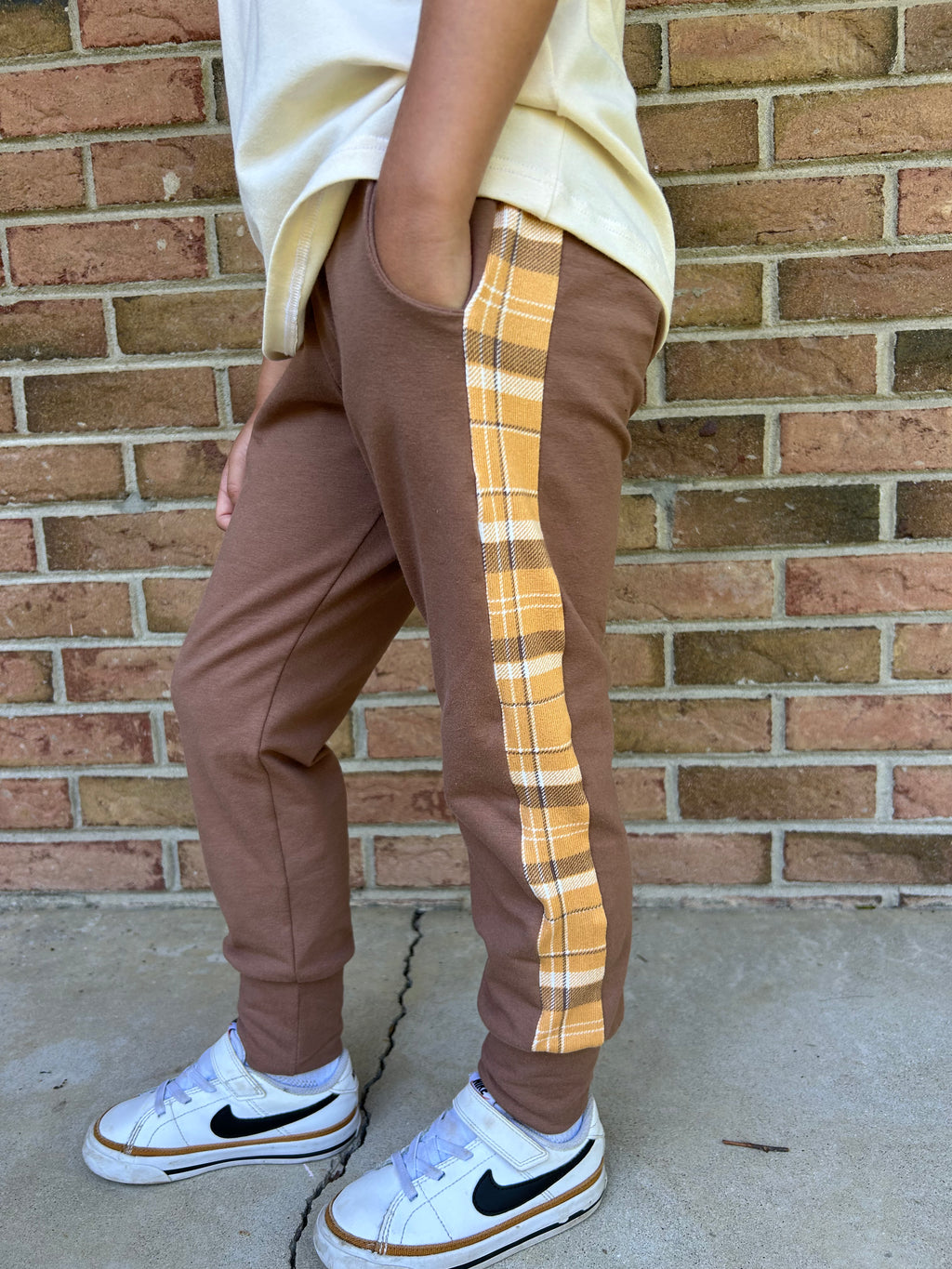 Caramel Plaid Joggers