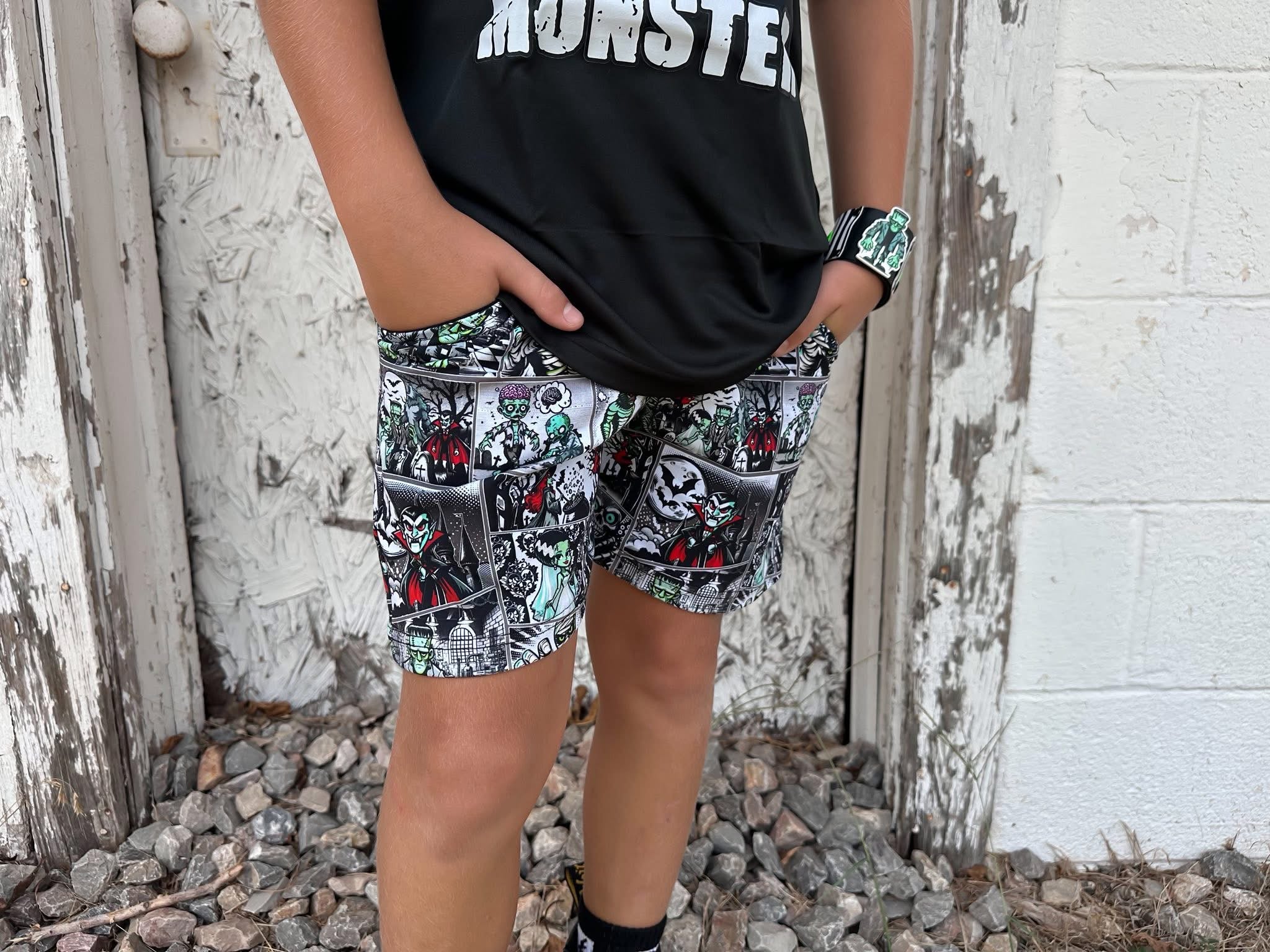 Monster Mash Collab Pocket Shorts