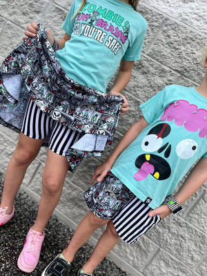 Monster Mash Collab Skater Skirt