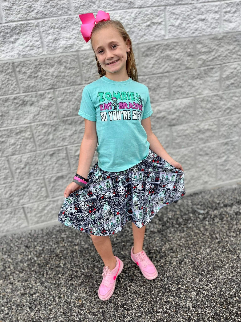 Monster Mash Collab Skater Skirt