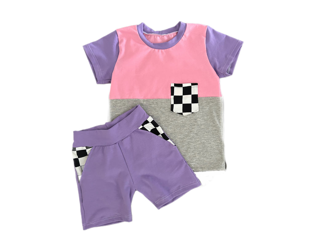 Pocket Shorts - Purple
