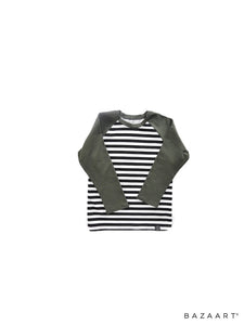 Olive and Monochrome T Shirt