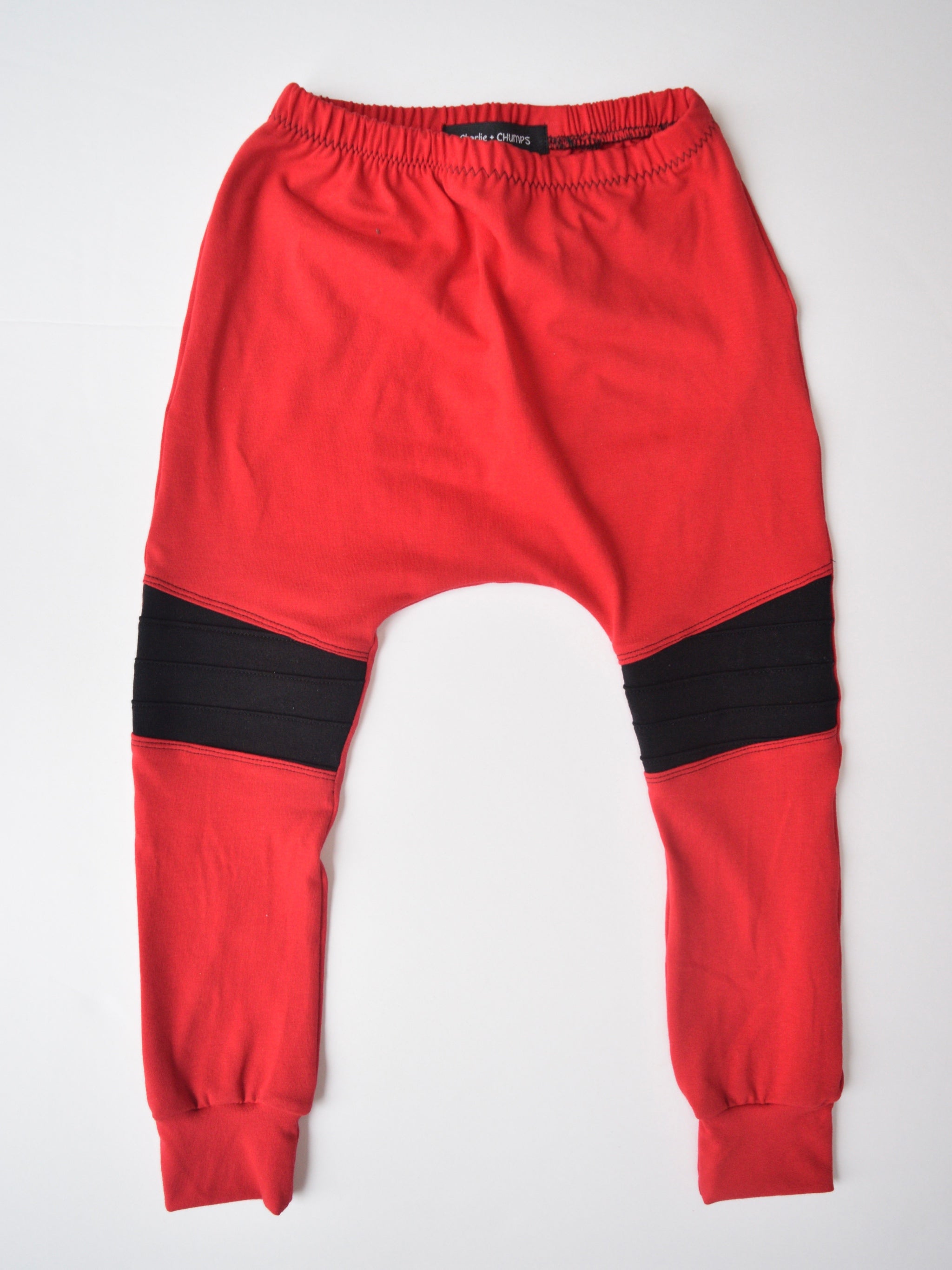 Red Moto Pants